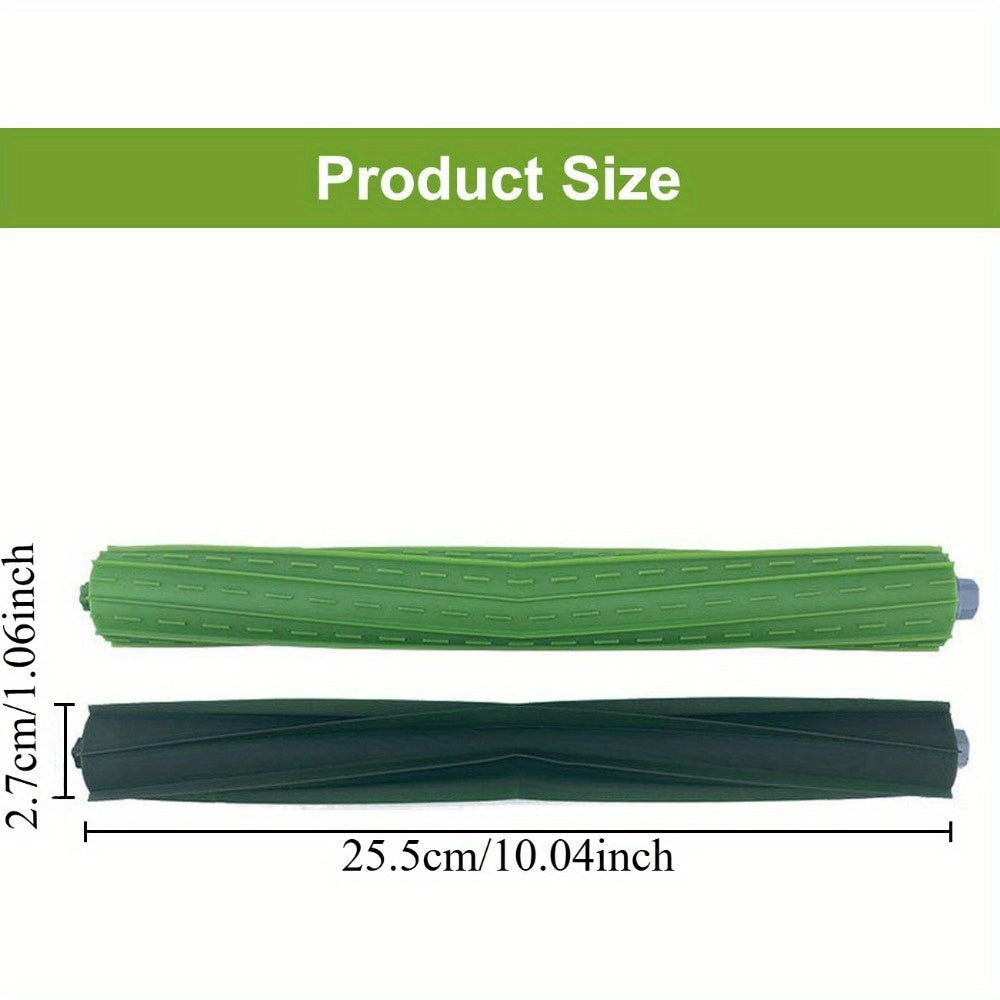 8pcs Robot Vacuum Brush Set for S9 Series Compatible with S9 S9+ Models Green Black Textured Surface