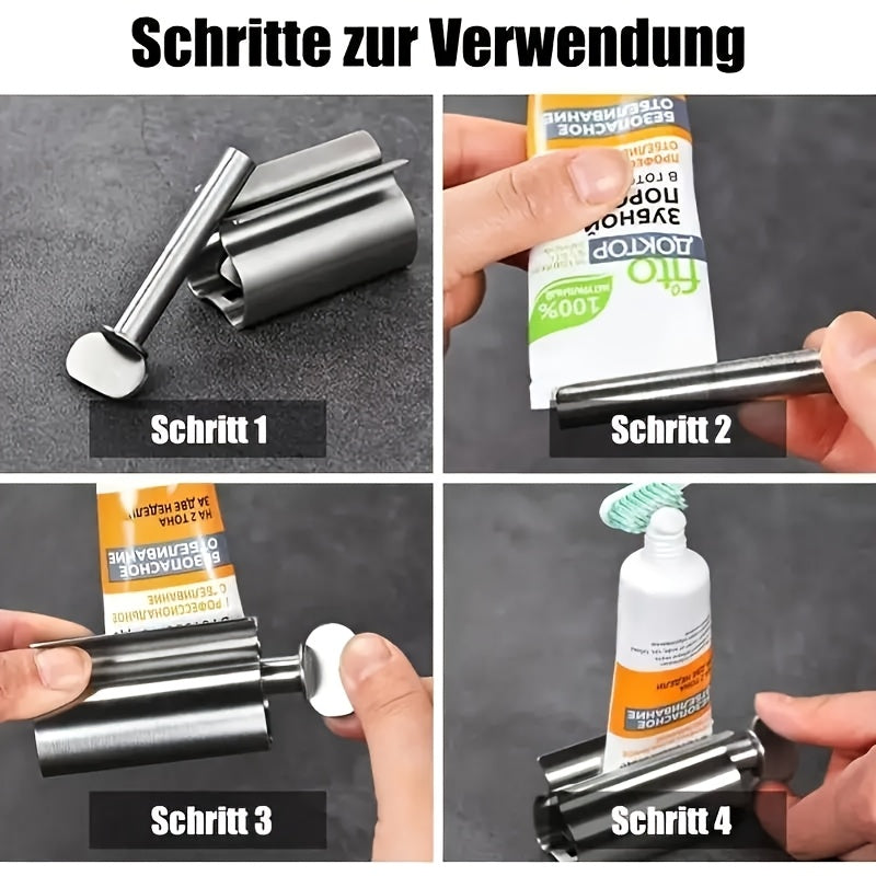 Stainless Steel Toothpaste Squeezer Labor-Saving Tube Wringer Bathroom