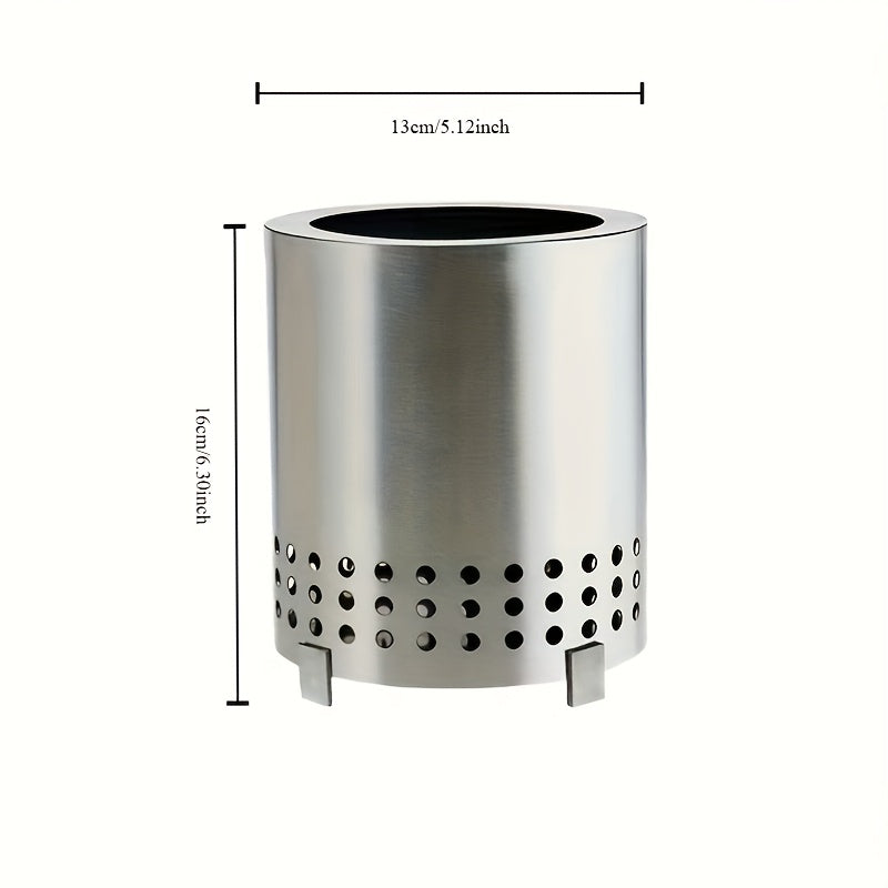 Portable Iron Outdoor Stove with Stand and Travel Bag for Camping and BBQ