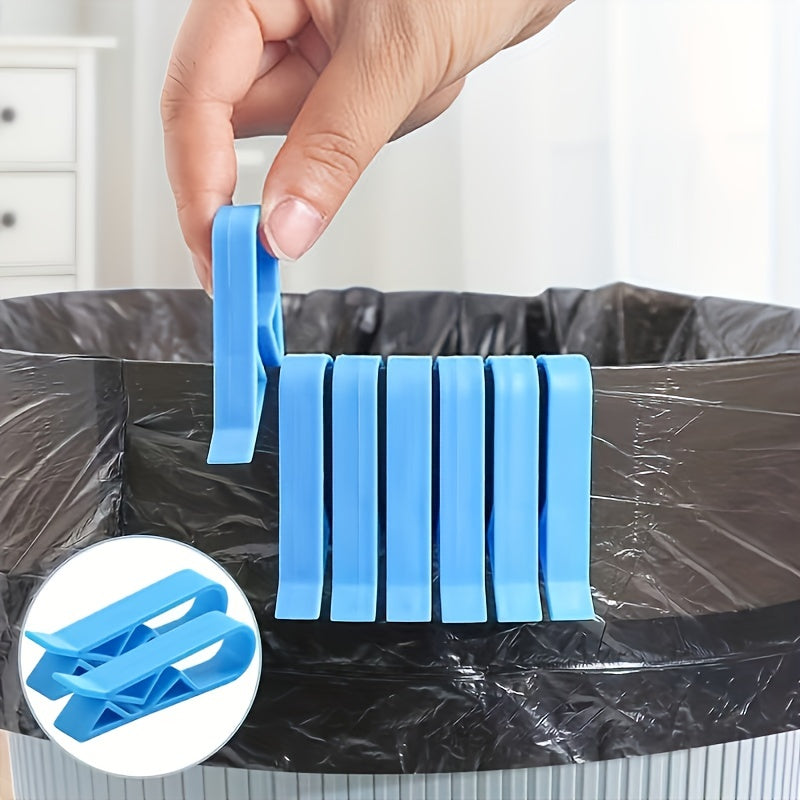 5-20pcs Plastic Trash Can Clips for Kitchen and Office Waste Bins