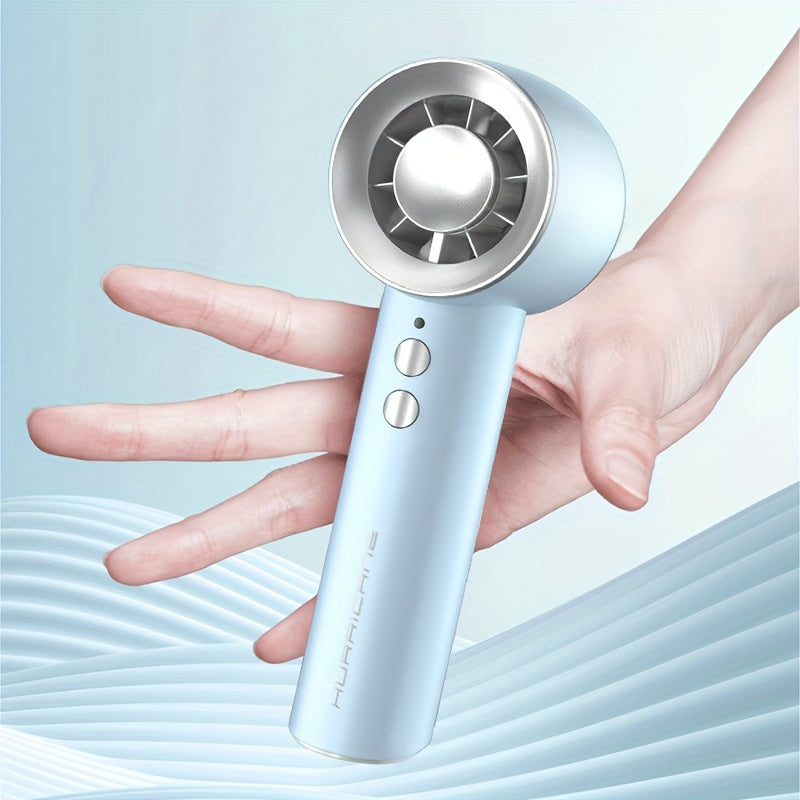 Portable Handheld Mini Plastic Fan with Adjustable Speed for Travel and Outdoor Use