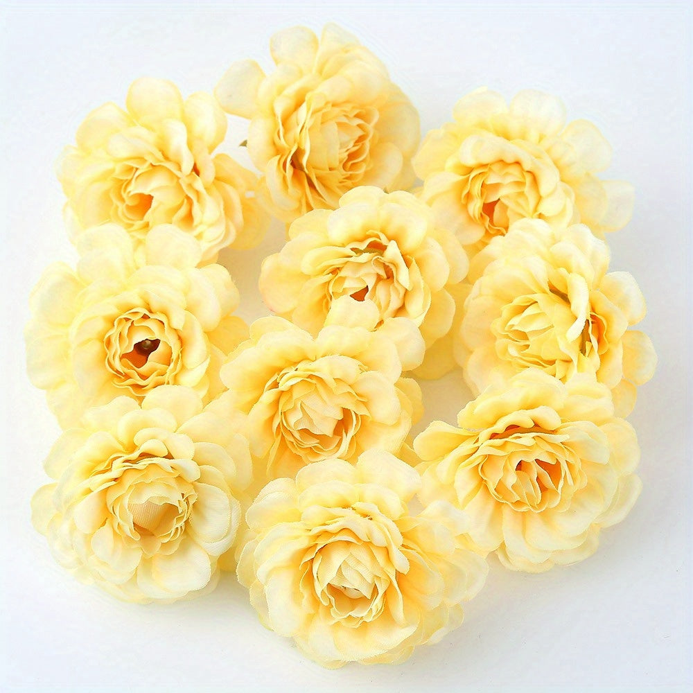 10/20pcs Multi-Layer Artificial Rose Head Flowers for Wreaths and Home Decor