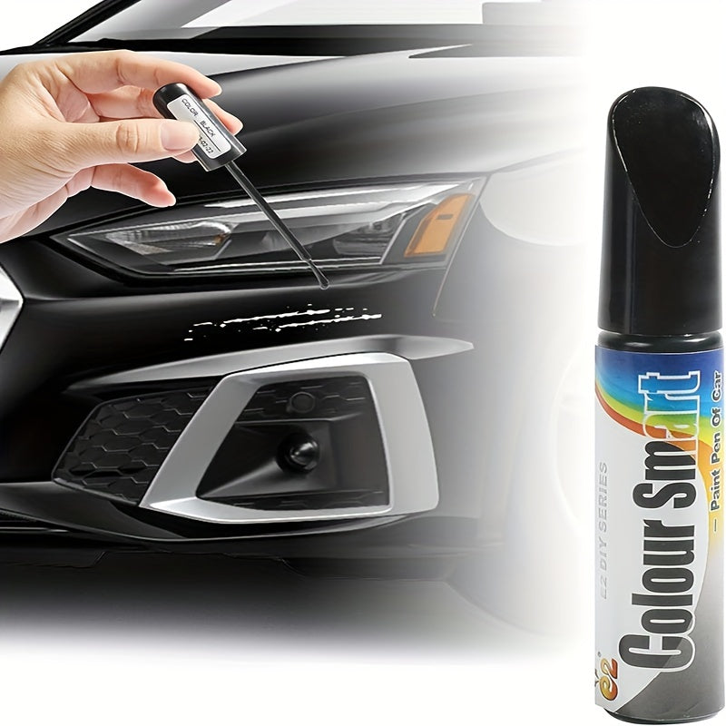 Automotive Touch Up Paint Pen Black White 12ml Scratch Repair Tool