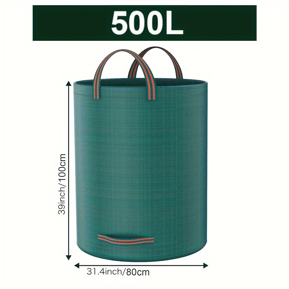 Heavy Duty Garden Waste Bag 120L 300L 500L Water Resistant PP Handles Yard Leaf Grass Collection