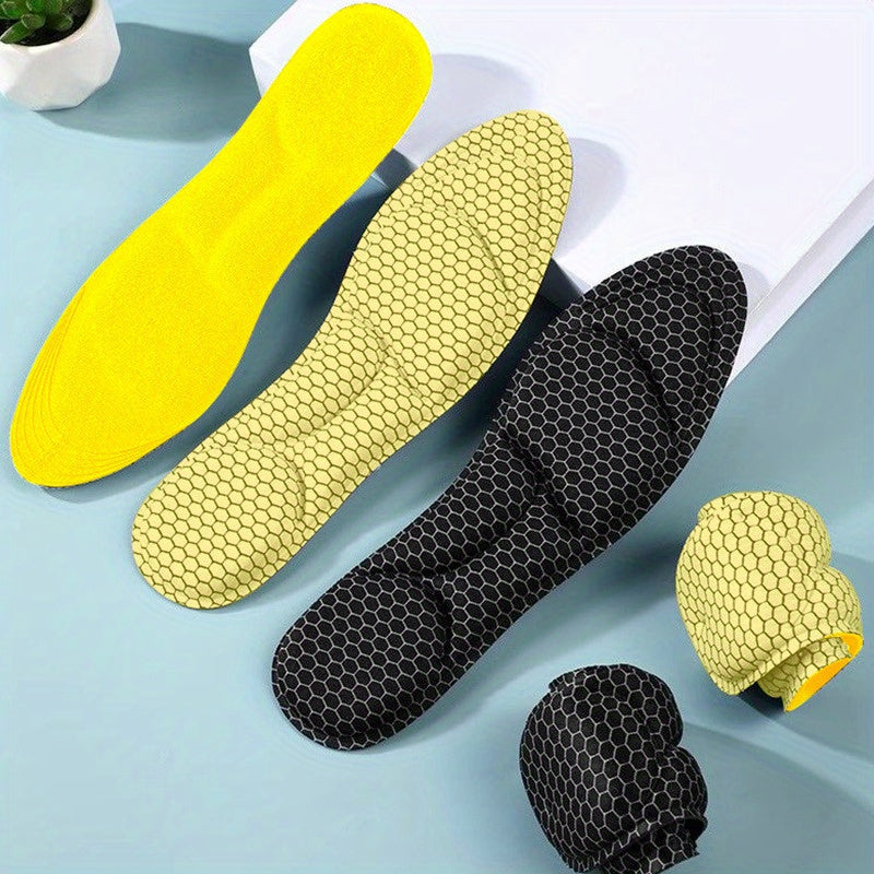 Unisex Memory Foam Honeycomb Pattern Insoles for Sports and Hiking