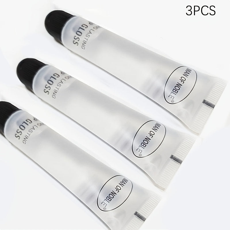 Женский прозрачный стойкий блеск для губ с набором питательного масла для губ