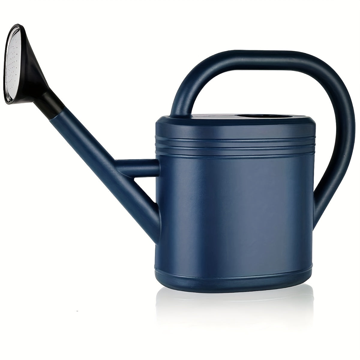 1-Gallon Plastic Watering Can with Long Spout and Detachable Nozzle for Indoor and Outdoor Plants