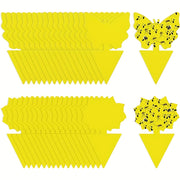Trampas de insectos con mariposa amarilla y girasol, tableros de pegamento de doble cara, fácil de limpiar