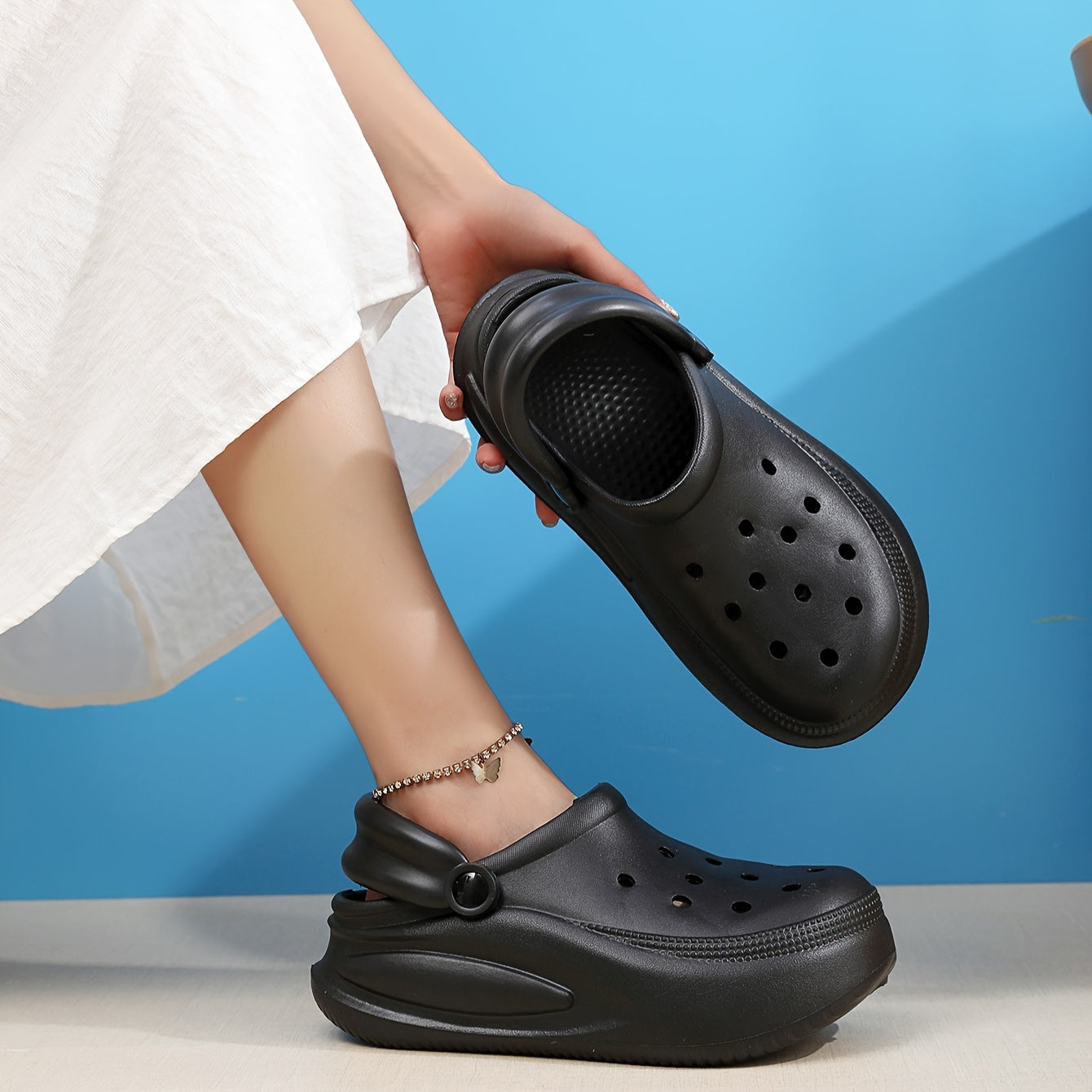 Women EVA Clog Shoes Lightweight Thick Sole Indoor Outdoor Casual Footwear