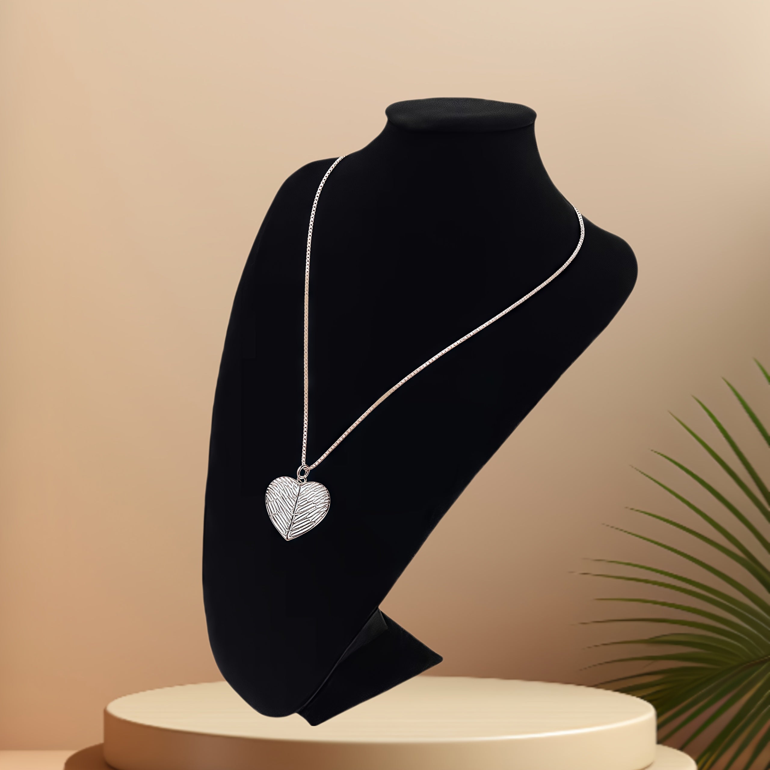 Heart Pendant Necklace with Custom Photo Print Valentine Gift for Couples Alloy Jewelry