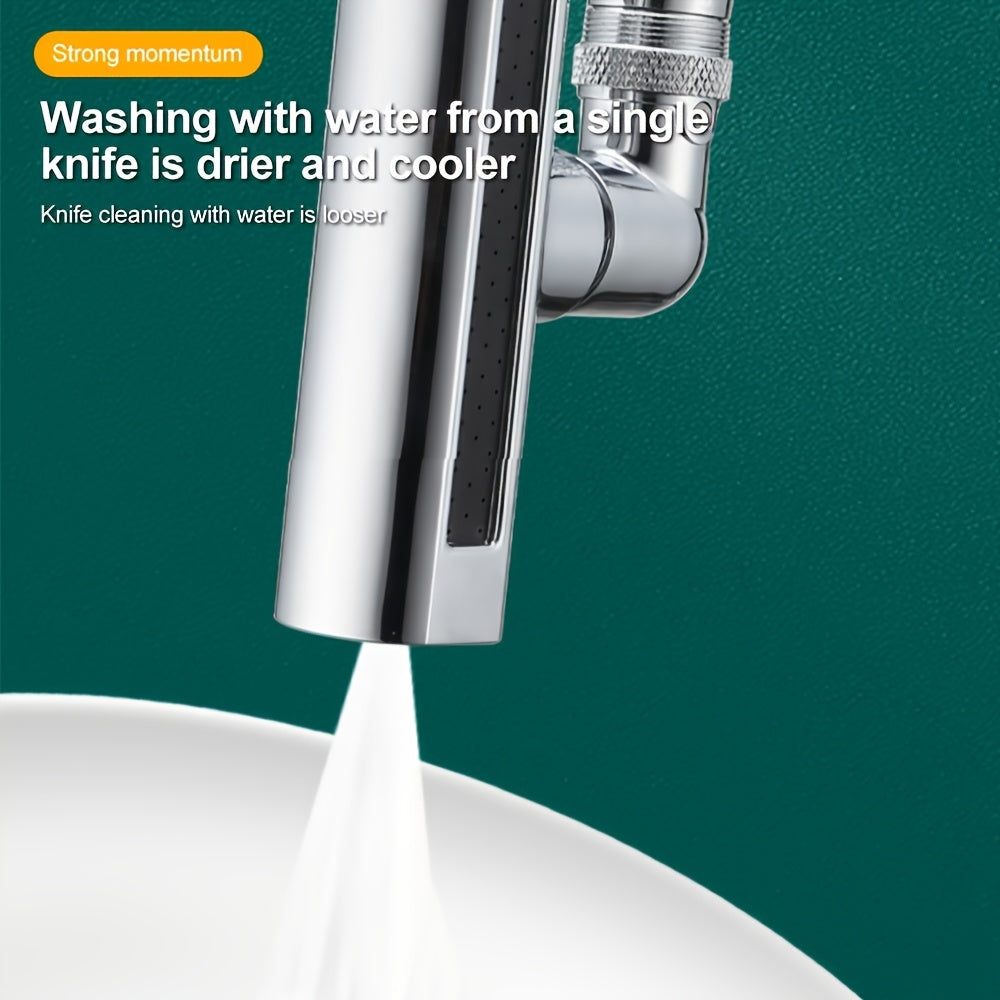 Kitchen Faucet Aerator Set with 4 Functions, 360-Degree Rotation, High-Pressure Water Flow