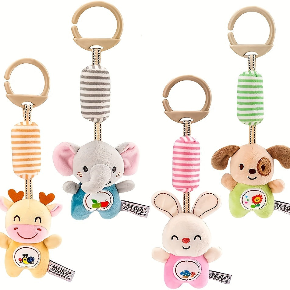 Baby Toy Accessories Wind Chimes with Stroller Bed Car Seat Pendants Cartoon Animals Elephant Rabbit Deer Puppy