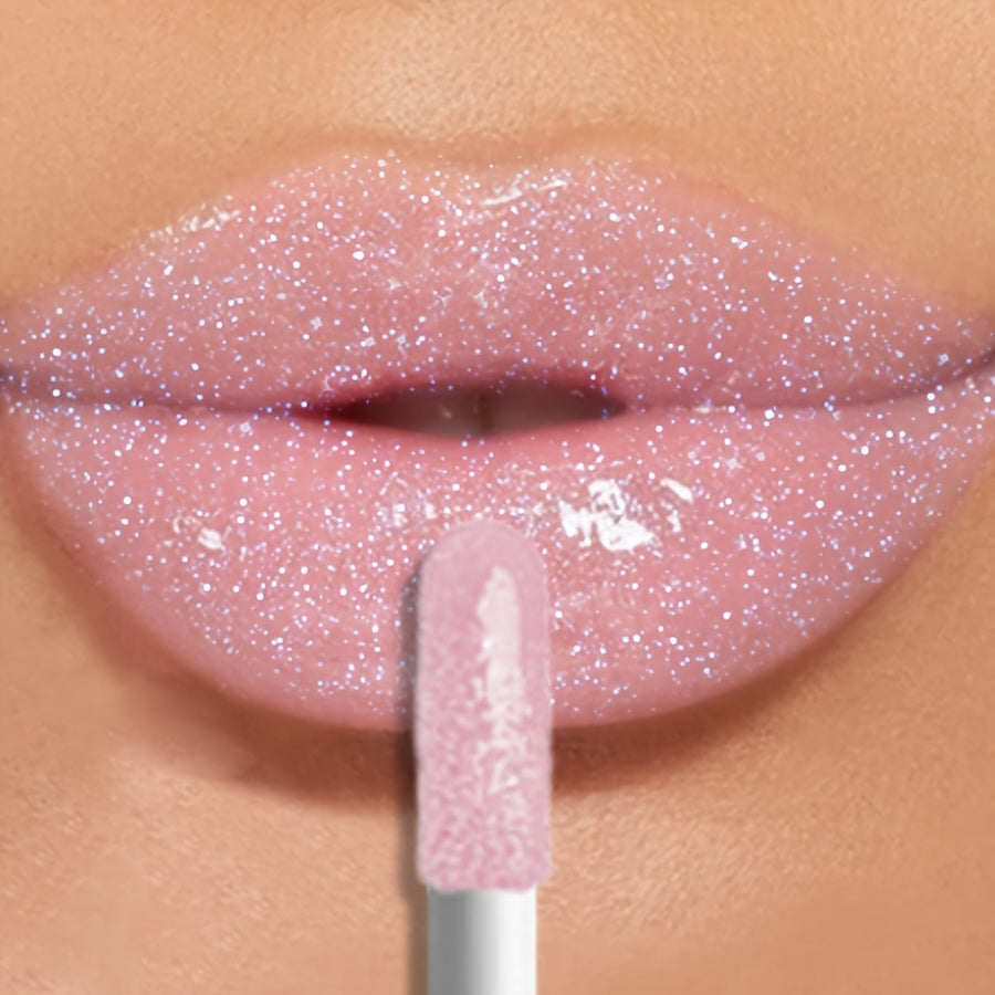 Brillo de labios rosa impermeable para todo tipo de piel, brillo duradero y brillante