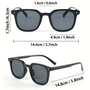 Men's Y2K Full Rim Glasses with PC Frame and AC Lenses for Daily Leisure and Outdoor Activities