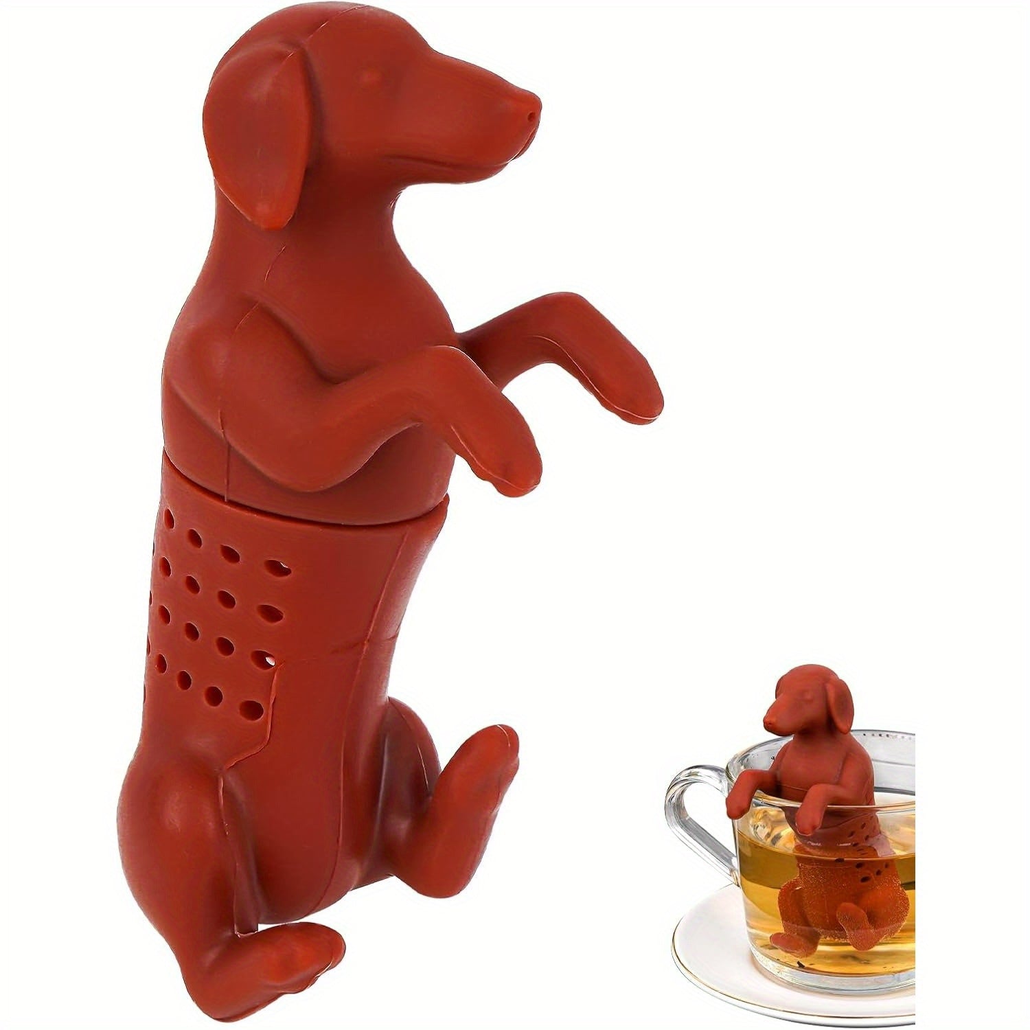 Puppy Shaped Silicone Tea Infuser for Loose Leaf Fruit and Spice Teas