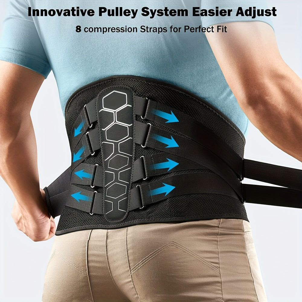 Faja lumbar transpirable unisex para motocicleta, cinturón de soporte lumbar