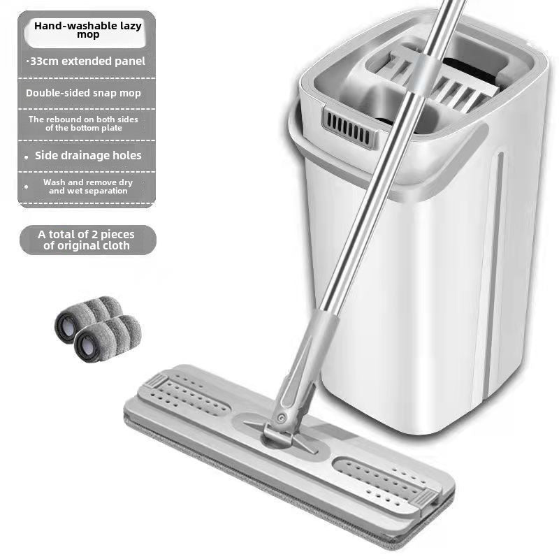 Yumshoq mop qutisi to'plami, nam va quruq ajratish bilan, oson tozalash uchun