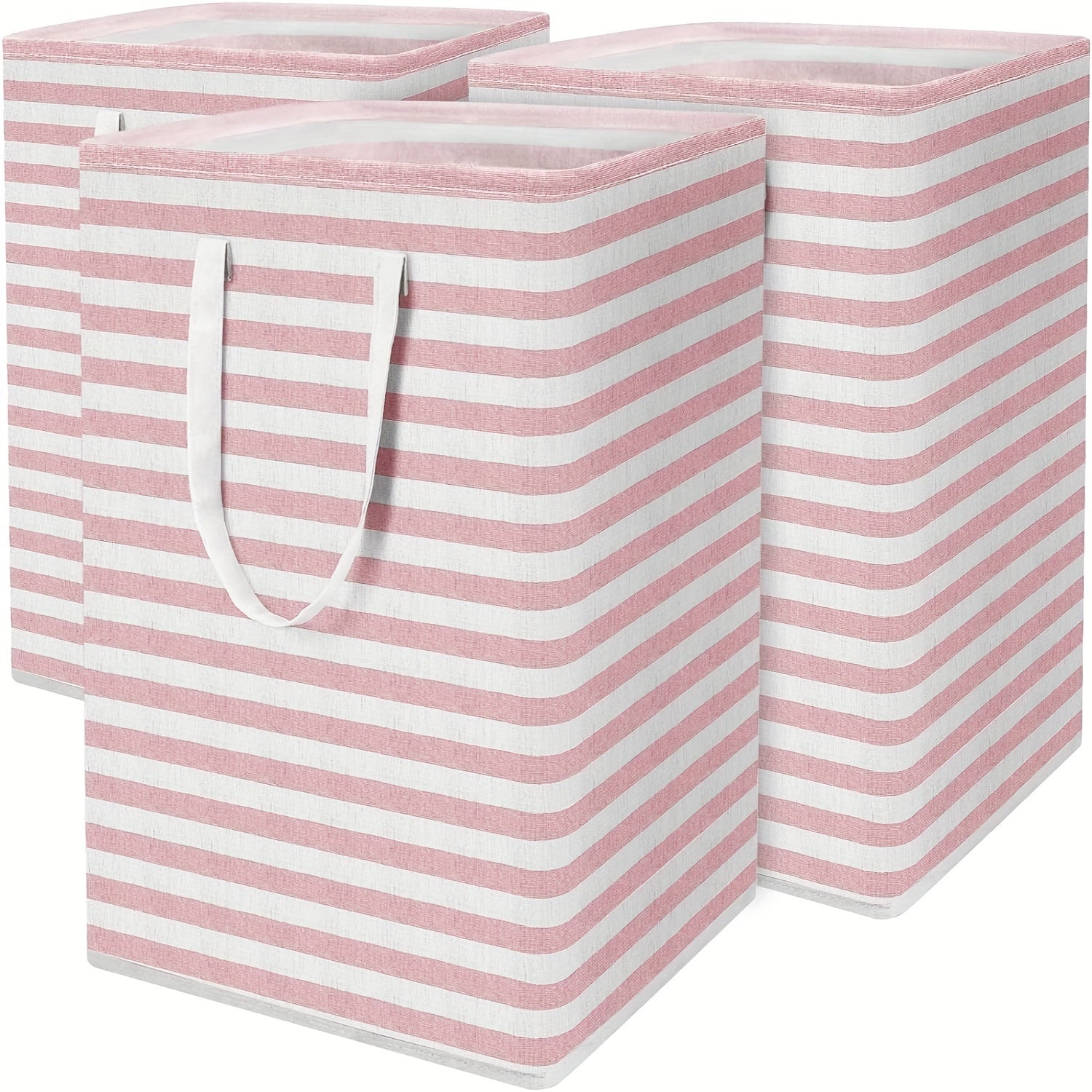 Gran cesta de ropa plegable con asa, cesta rectangular de almacenamiento para ropa, juguetes y quilts, tela resistente al agua