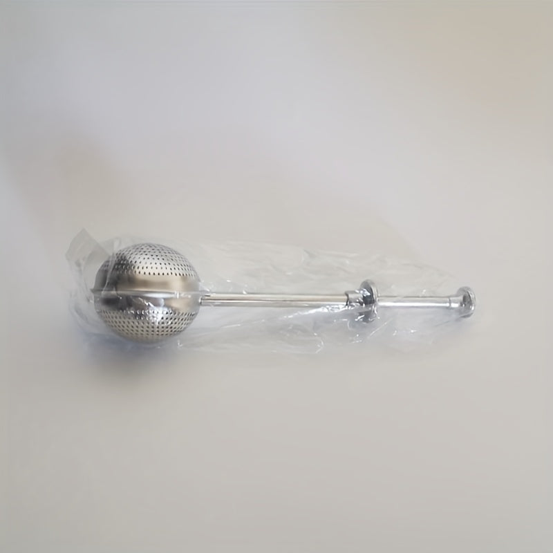 Нержавеющий чайный заварник с длинной ручкой, мелкая сетка, многоразовый кухонный аксессуар