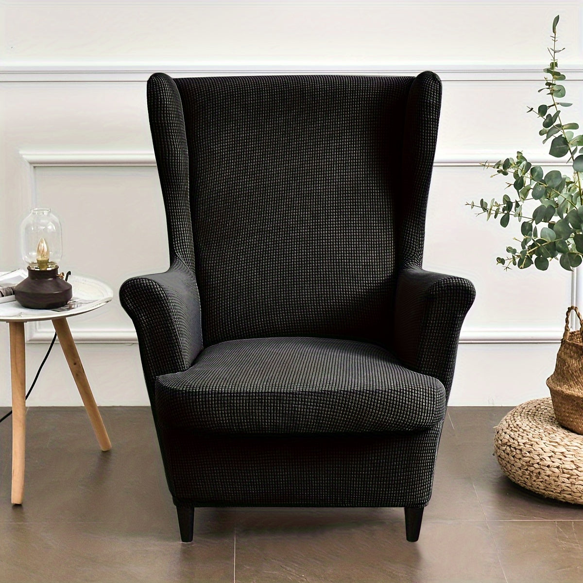 Гибкий жаккардовый чехол для стула с эластичной посадкой, защищает диваны всех размеров, можно стирать в машине.