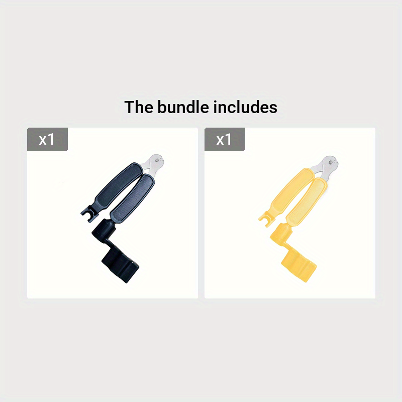 Многофункциональный инструмент для гитары 3-в-1: намотчик, резак, вытягиватель игл из нержавеющей стали, черный