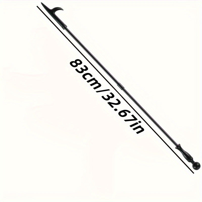 Foldable Fireplace Fire Tongs with Iron Handle for Campfire and Home Use