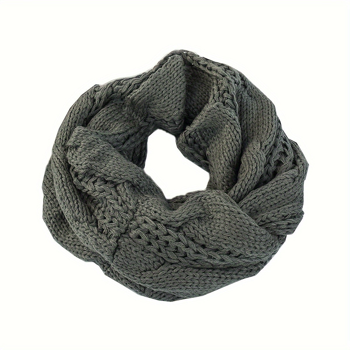 Women's Infinity Scarf Knit Warm Soft Autumn Winter Elastic Coldproof Neck Cover