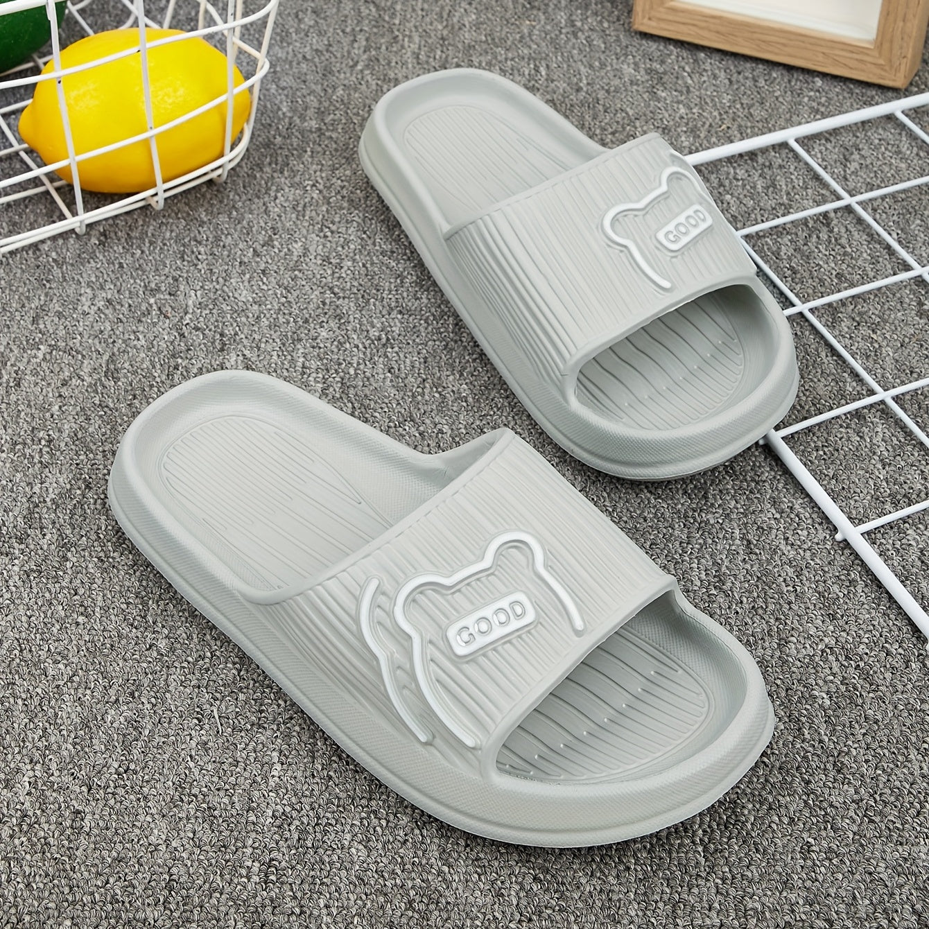 Kids Cartoon Slippers Non-Slip Lightweight Open Toe Indoor Shower Pool All Seasons