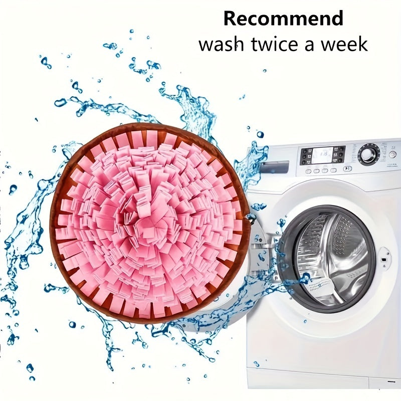 Round Dog Sniffing Puzzle Toy Hide Treats Natural Foraging Stimulating