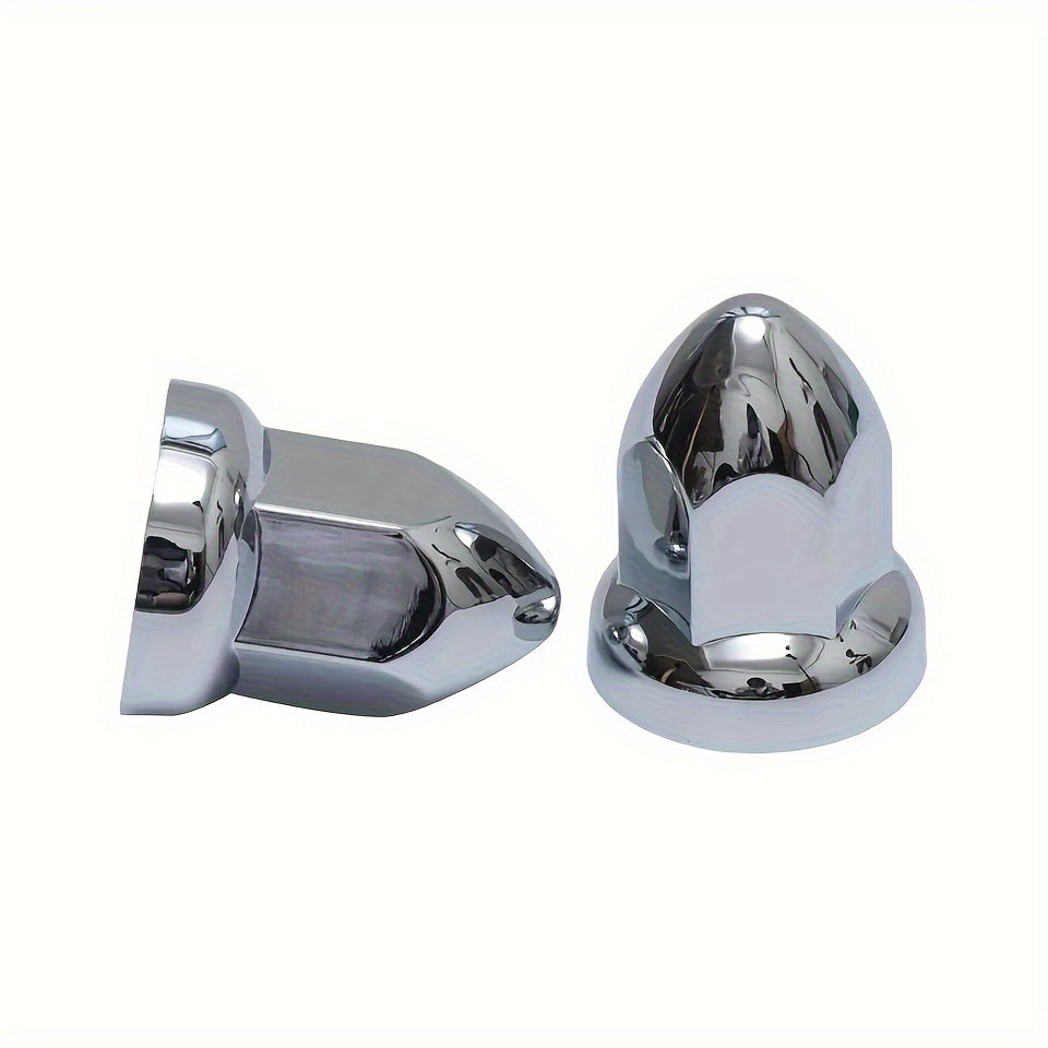 Chrome 33mm Lug Nut Covers Bullet Style Pack of 20 for Semi Trucks