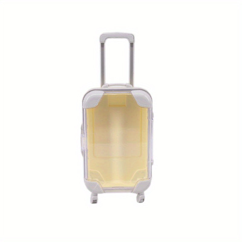 Мини-ящик для украшений на колесиках с большой вместимостью для безделушек и косметики