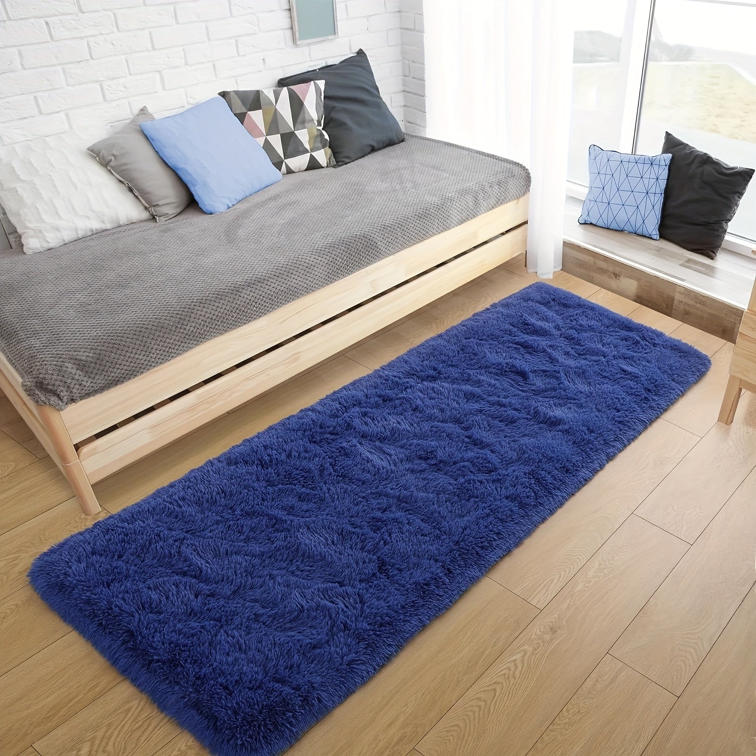 Koʻp rangli yashash xonasi va yotoqxona uchun qulay shag polyester soʻrgʻich mato