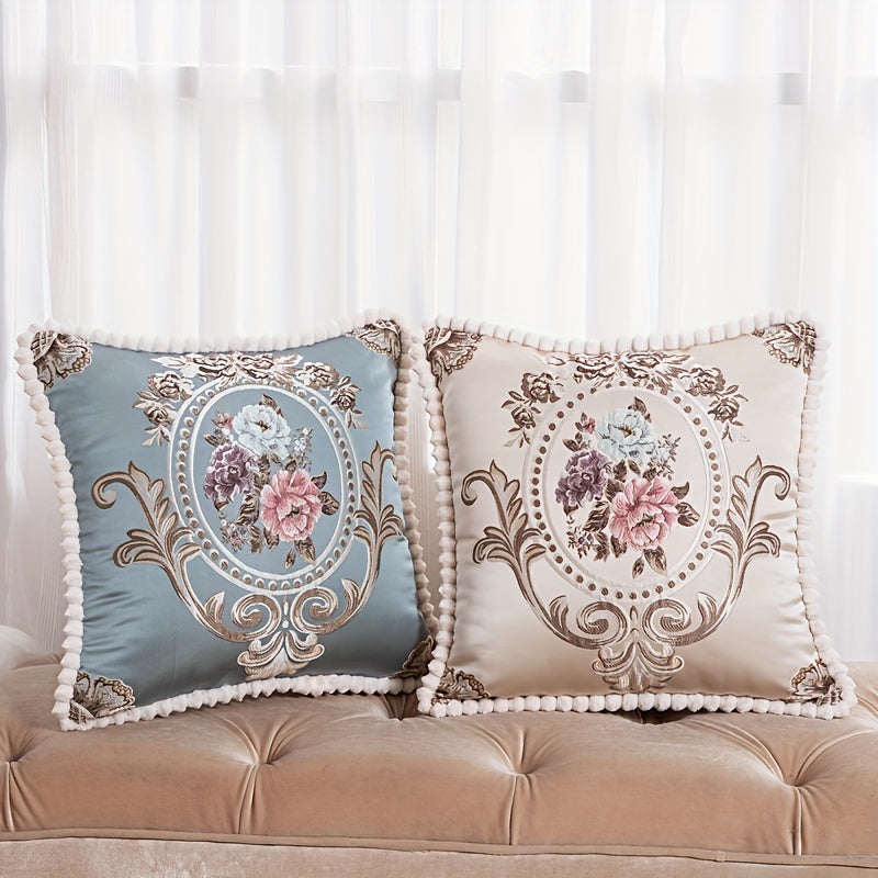 Винтажная цветочная сатиновая наволочка с золотыми завитками в красно-кремовом дизайне, мягкая плюшевая подкладка, гипоаллергенная, застежка-молния, 50.04 см x 50.04 см для дивана, спальни, автомобиля, декора гостиной. Отличный аксессуар для автомобиля.