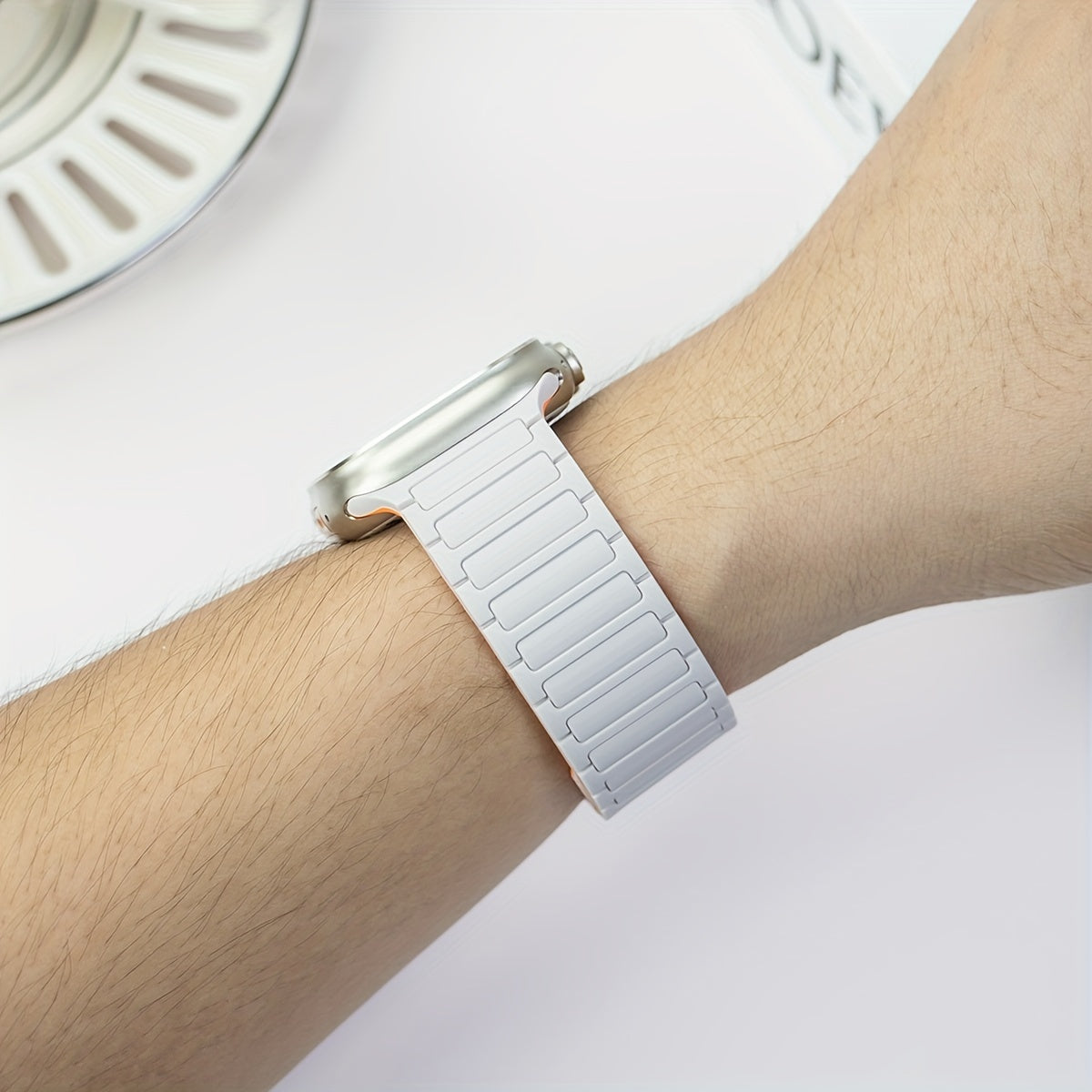 Магнитный силиконовый браслет для IWatch Series 9-3, 44мм-38мм