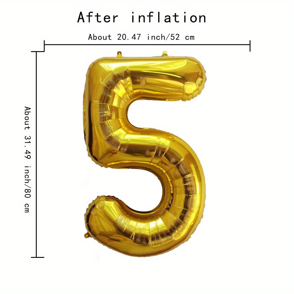 Large Gold Aluminum Film Balloon 101.6cm for Birthday Party Decorations