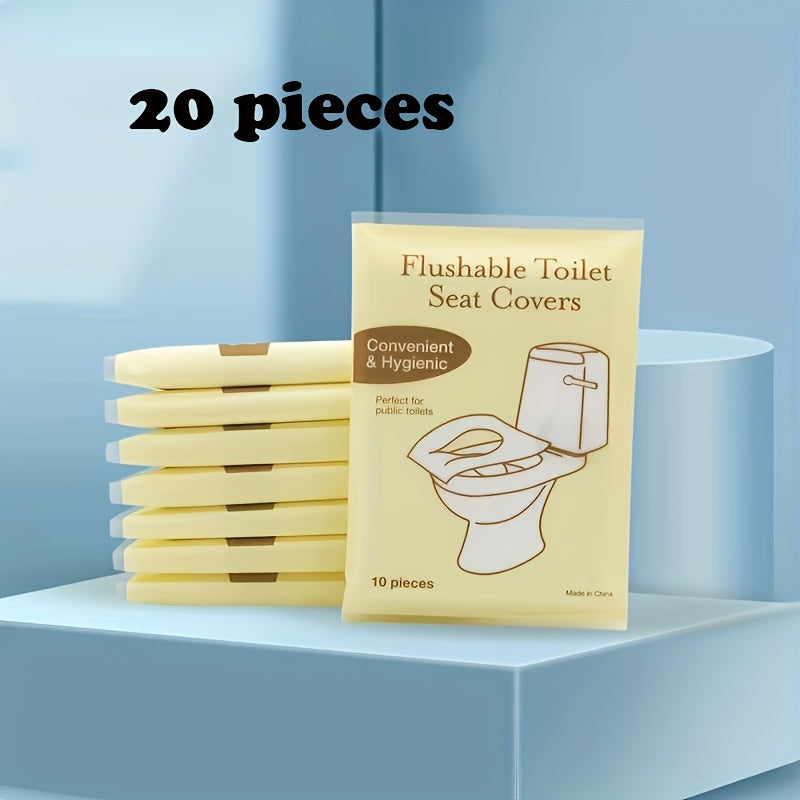 Одноразовые чехлы для унитаза 20/100 шт. Многоразовые бумажные дорожные аксессуары