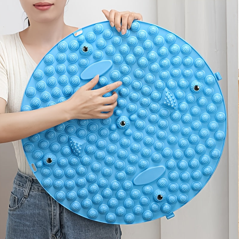 Round TPE Foot Massage Mat for Deep Tissue Pressure Relief and Blood Circulation