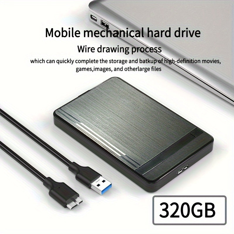 USB 3.0 Portable External Hard Drive 2TB High Speed Large Capacity for PC and Mobile