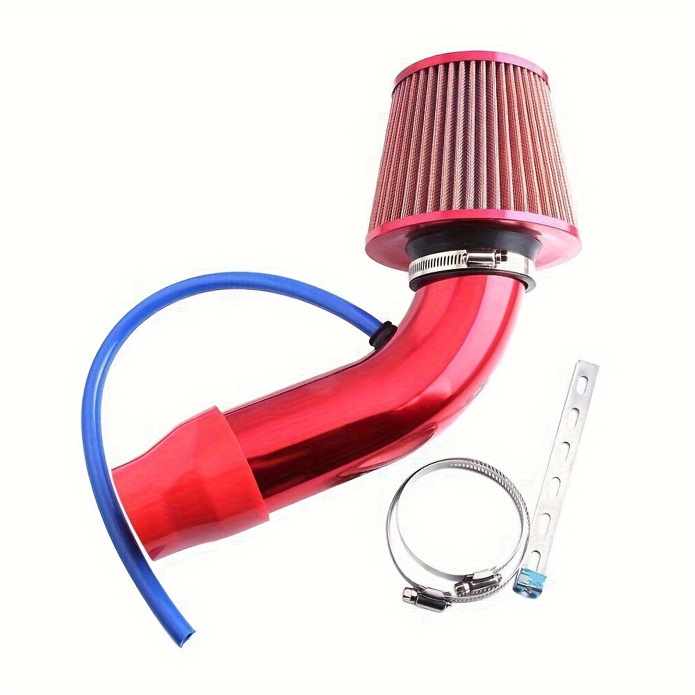 Universal Aluminum Alloy Car Air Filter 76mm Cold Air Intake Filter Kit