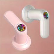 5 ta almashtiriladigan boshliqlar bilan pushti elektr qo'l massajchisi, to'liq tanani qamrab oluvchi vibratsiyali massaj, yengil, qayta zaryadlanadigan litiy batareya, ideal sovg'a, zamonaviy estetik, ergonomik dizayn.