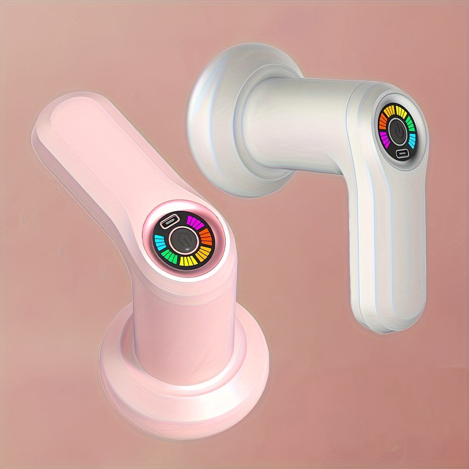 5 ta almashtiriladigan boshliqlar bilan pushti elektr qo'l massajchisi, to'liq tanani qamrab oluvchi vibratsiyali massaj, yengil, qayta zaryadlanadigan litiy batareya, ideal sovg'a, zamonaviy estetik, ergonomik dizayn.