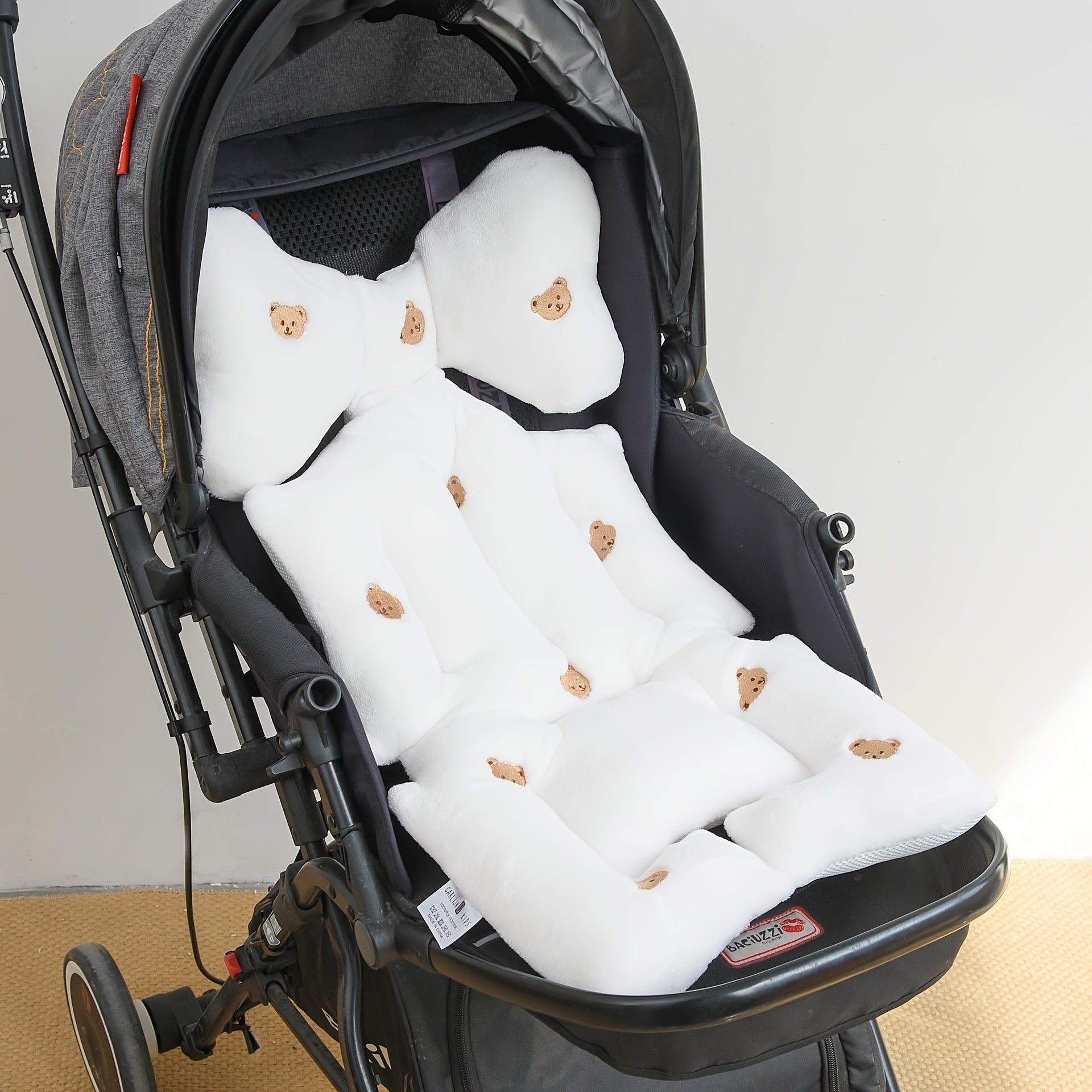 Autumn Winter Stroller Accessory Soft Velvet Cushion Machine Washable Cozy Pad