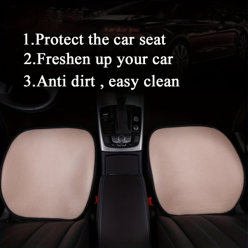 Car Seat Cover Breathable Durable Polyester Gray Black Wear-Resistant Protection