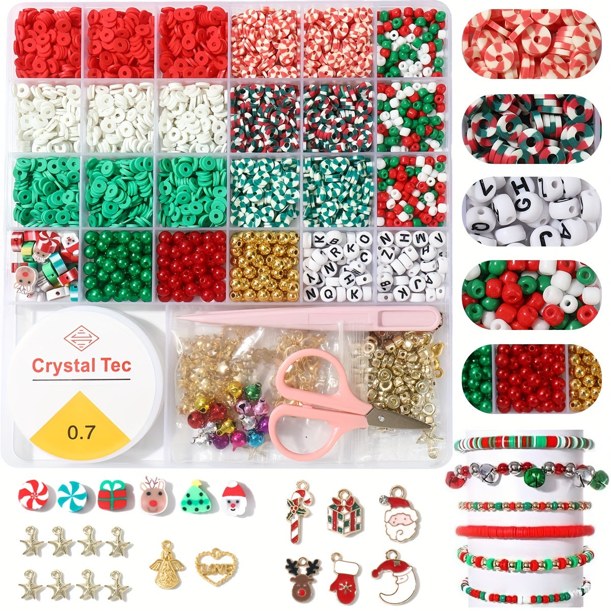Jewelry Making Kit for Girls 5100pcs Beads Charms and Cord Bracelet Craft Set