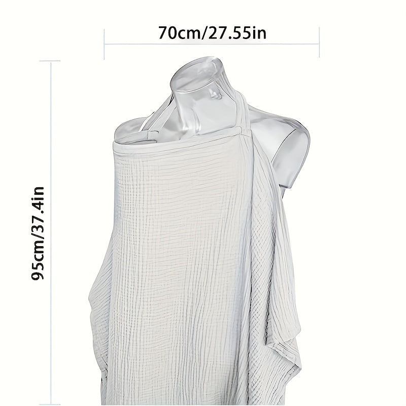 Breastfeeding Nursing Cover with Hard Hoops Multi-Functional Car Seat Cover 100% Cotton