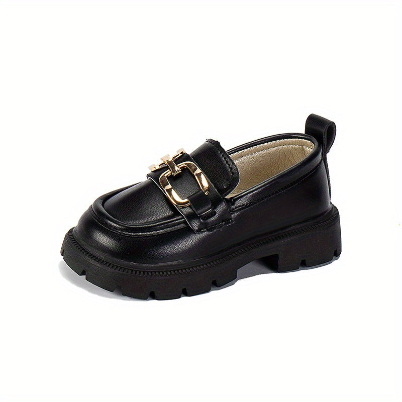Girls Non-slip Horsebit Loafers with Light Up Embellishment for Spring and Summer