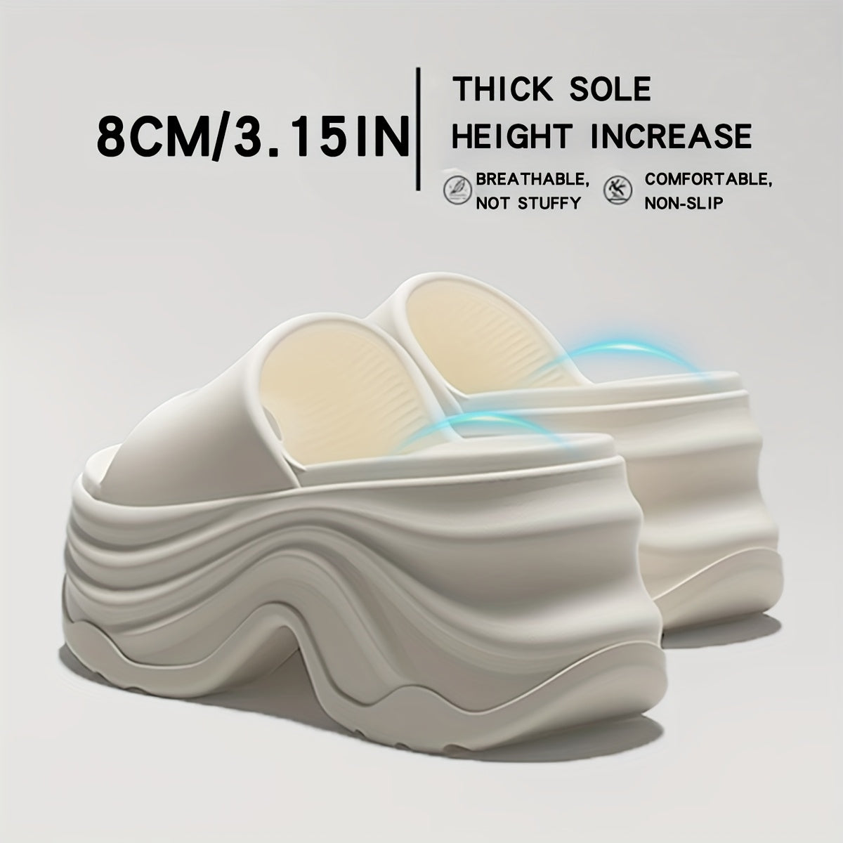 Ayollar yozgi qalin tagli chanoq shlyapalar EVA ichki va tashqi makon uchun plyaj bog' oddiy bir rang