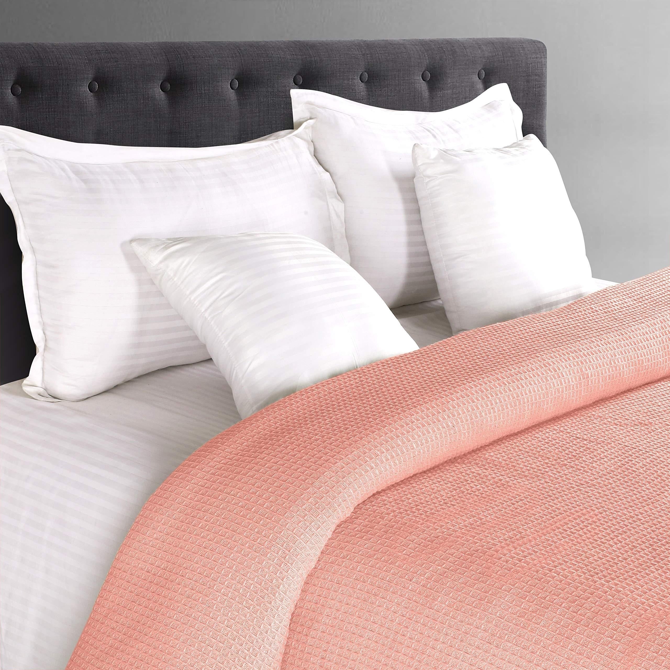 Cozy Waffle Blanket for All Seasons Soft Warm Bed Sofa Office Gift