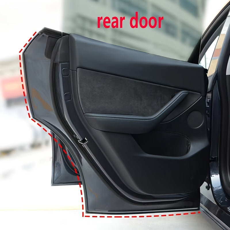Car Vehicle Door Seal Strip Dustproof Soundproof Weather Stripping Rubber Set