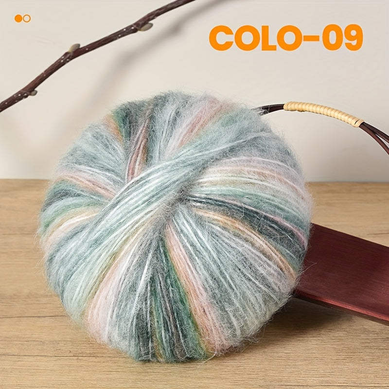 Gradient Wool Yarn 2 Bundles 100g 350m Multicolor Horse Sea for Knitting Scarves Hats